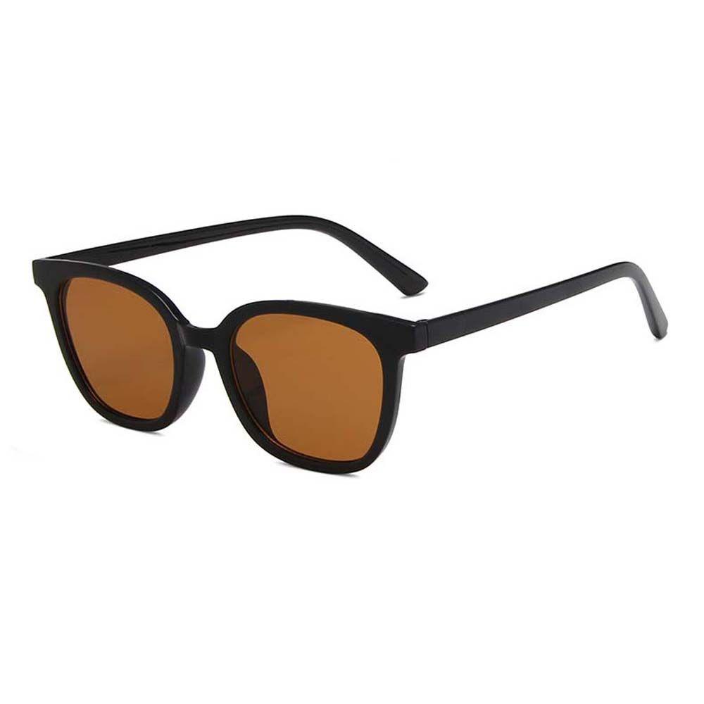 Mxbeauty Kacamata Hitam Wanita Brand Designer Pria Bingkai Bulat Trendy Brown Black Round Sunglasses