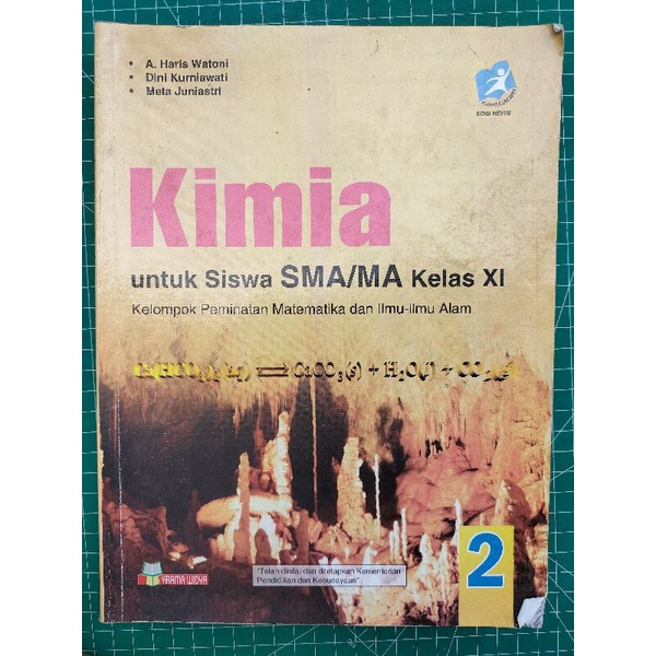 

BUKU KIMIA UNTUK KELAS SMA/MA KELOMPOK PEMINATAN MATEMATIKA DAN ILMU ILMU ALAM - KURIKULUM 2013 EDISI REVISI