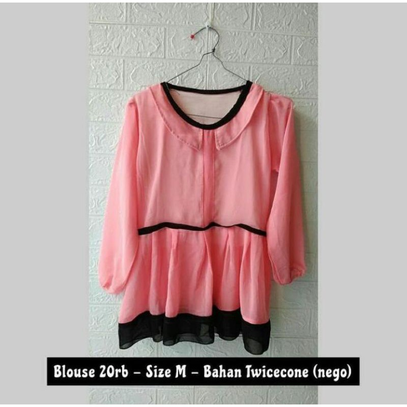 Blouse Preloved Murah || Blouse Pink