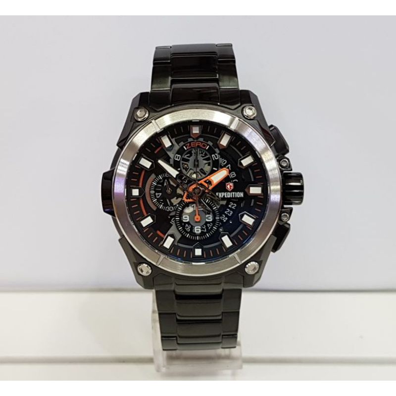Jam Tangan Expedition E6793M Silver / Blk Original