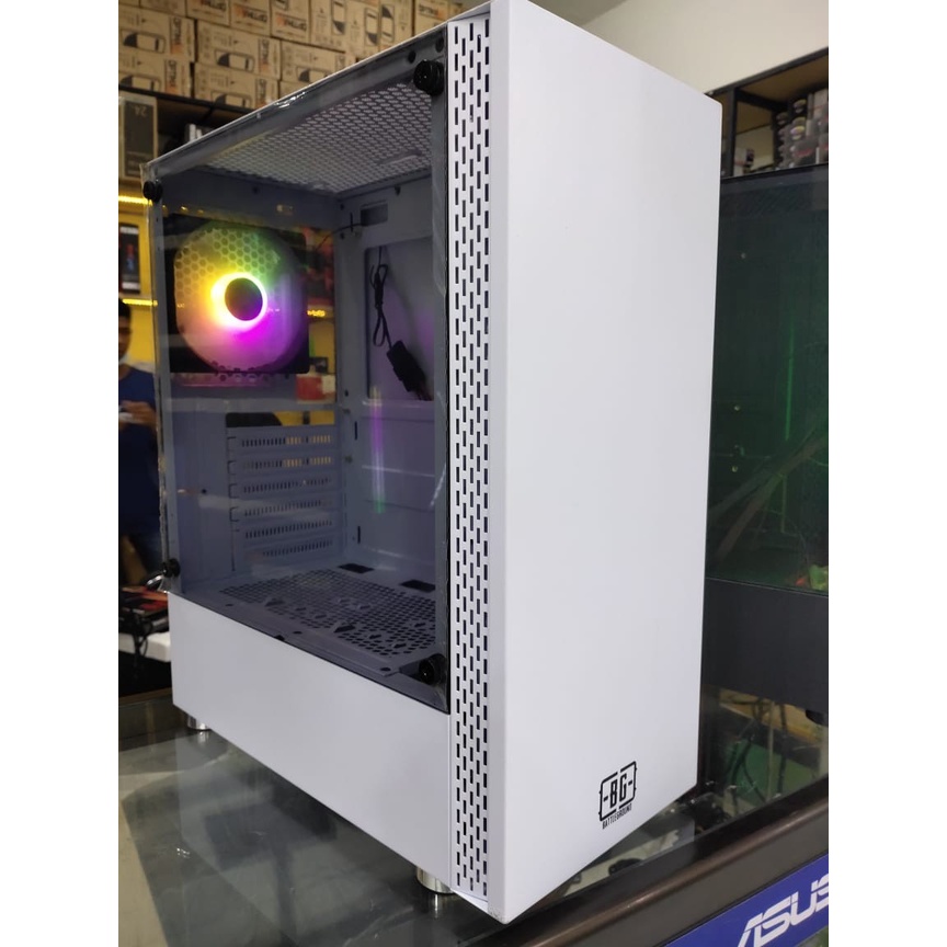 Casing BattleGround 11 White Gaming mATX Simbadda