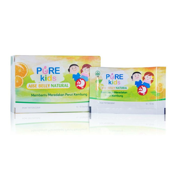 Pure Kids Aise Belly Natural  isi 10 Sachet  10 ml Obat Kembung Anak