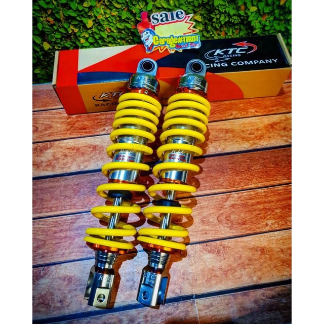 Shobreaker Ktc Racing Non Tabung Ulir Gray Merah Ukuran 300Mm 325Mm Double Sho Matic Yamaha Aerox
