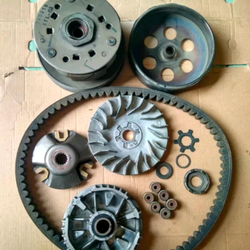 pully puly sleding set kampas ganda rumah loler lengkap yamaha mio sporty/mio smile seken ori