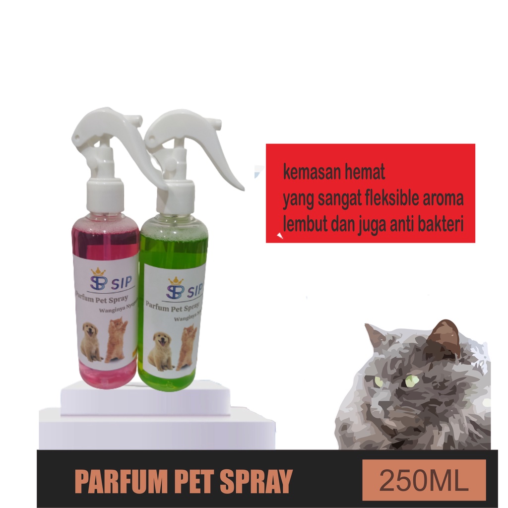 Parfum Kucing &amp; Anjing Wangi Tahan Lama untuk Mengharumkan dan Melembutkan Bulu tanpa Lepek / Cat Premium Pet Parfume Parfum Kucing Body Mist Kucing Grooming Kucing Cat Parfume