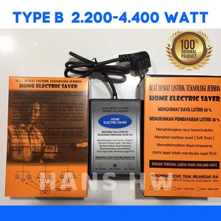Home Electric Saver Original 2200 - 4400 Watt Type B - Penghemat Listrik