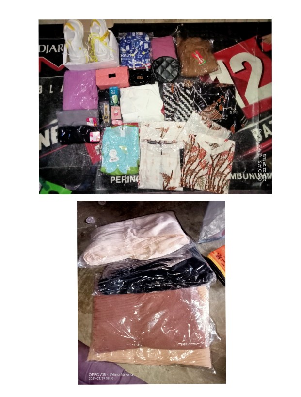 Batik Keluarga - Batik Couple Keluarga Muslim Sogan Family Ayah Ibu Anak Batik Set Family