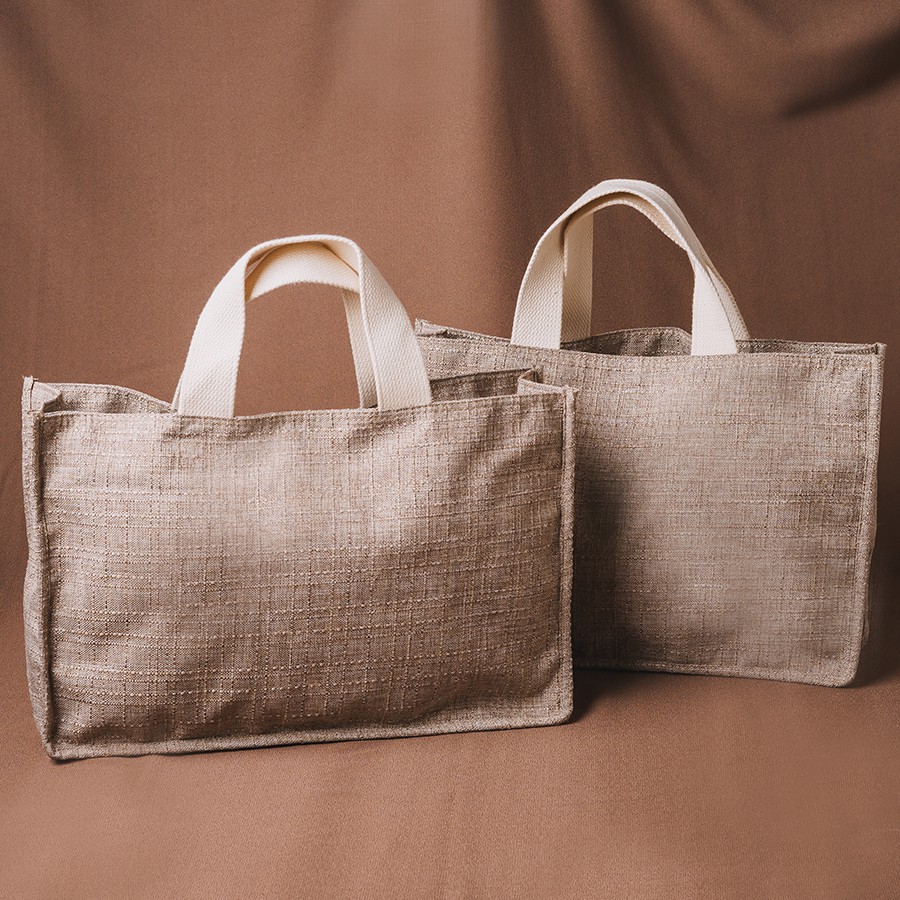 

Tote Bag Kanvas Goodie Bag Wedding Souvenir Hampers Karung Goni Premium - Handle Tali Katun