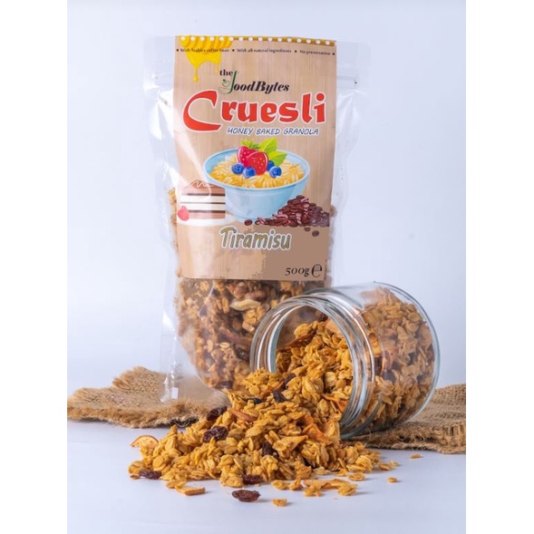

Jual Cruesli Tiramisu - Honey Baked Granola With Arabica Coffee Chips 500G