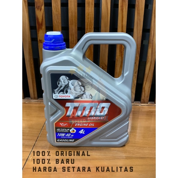 Oli Mesin Mobil TMO 10W 40 Toyota Genuine Original 4Ltt