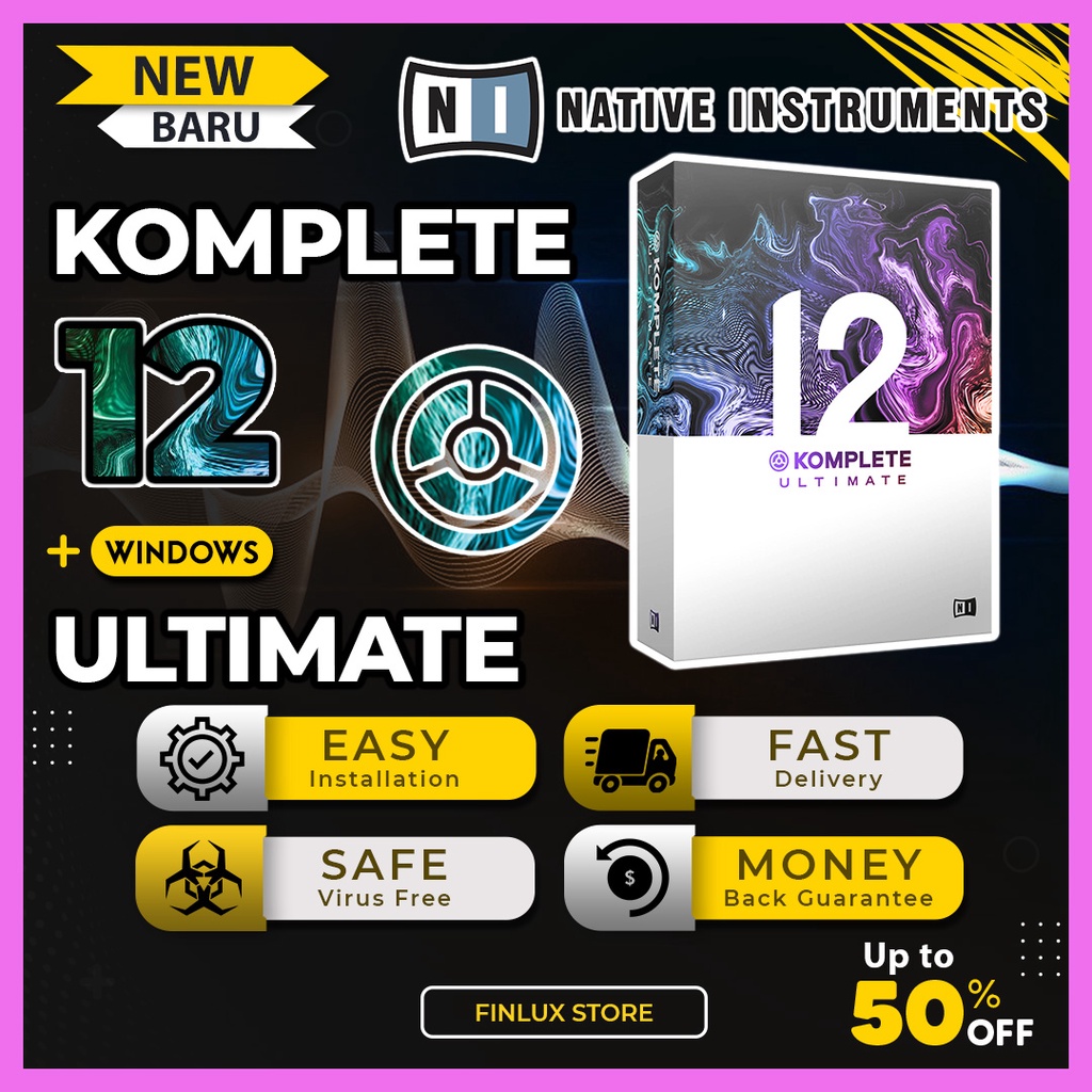 

Ntv Instrmnt KOMPLETE 12 Ultmt Edtn FX Bndl VST AAX Plgn Fr Wndws