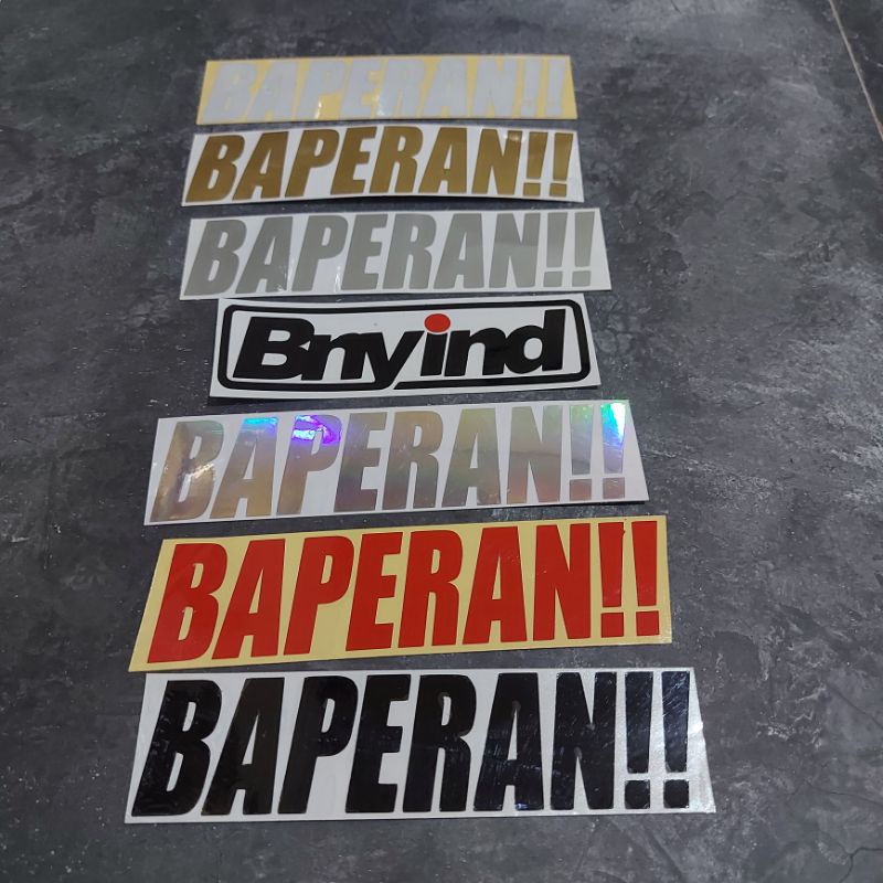 STICKER BAPERAN CUTTING