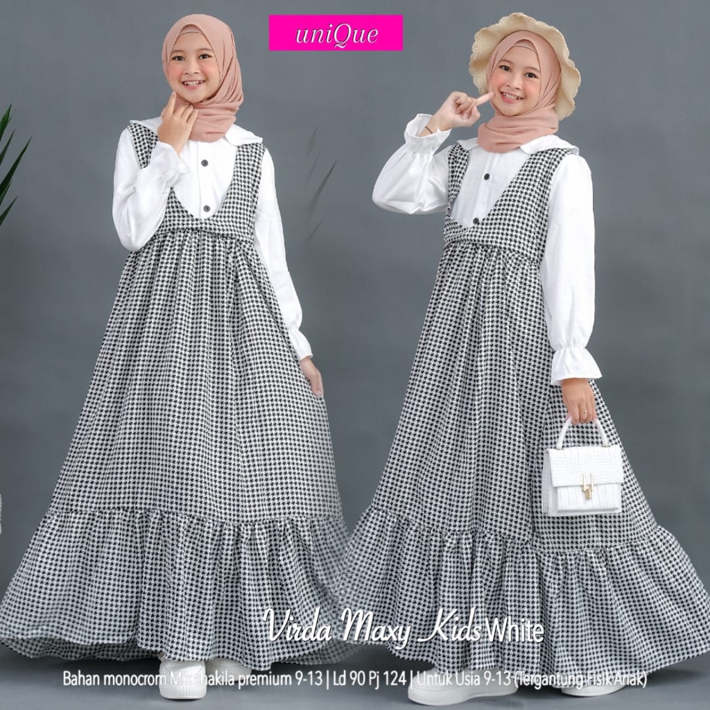 VIRDA MAXY KIDS GAMIS MOTIF COLLAR ANAK ORI UNIQUE