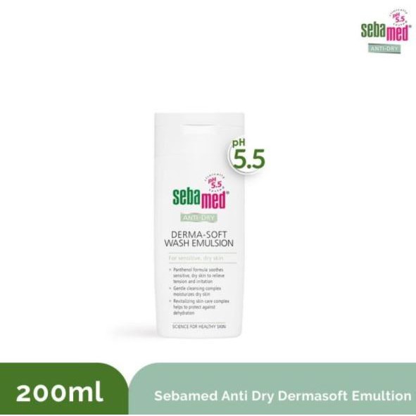 ☘️Yuri Kosmetik☘️ Sebamed ANTI-DRY Derma-Soft Wash Emulsion 200ml