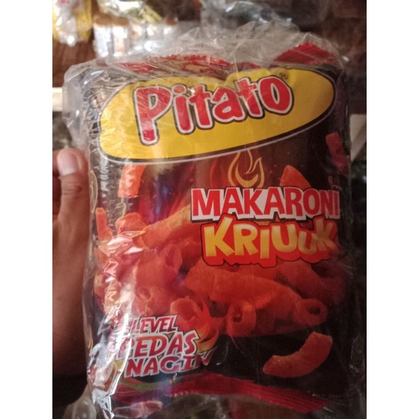

Pitato Makaroni Kriuuk Level Pedas Nagih 5 Pcs