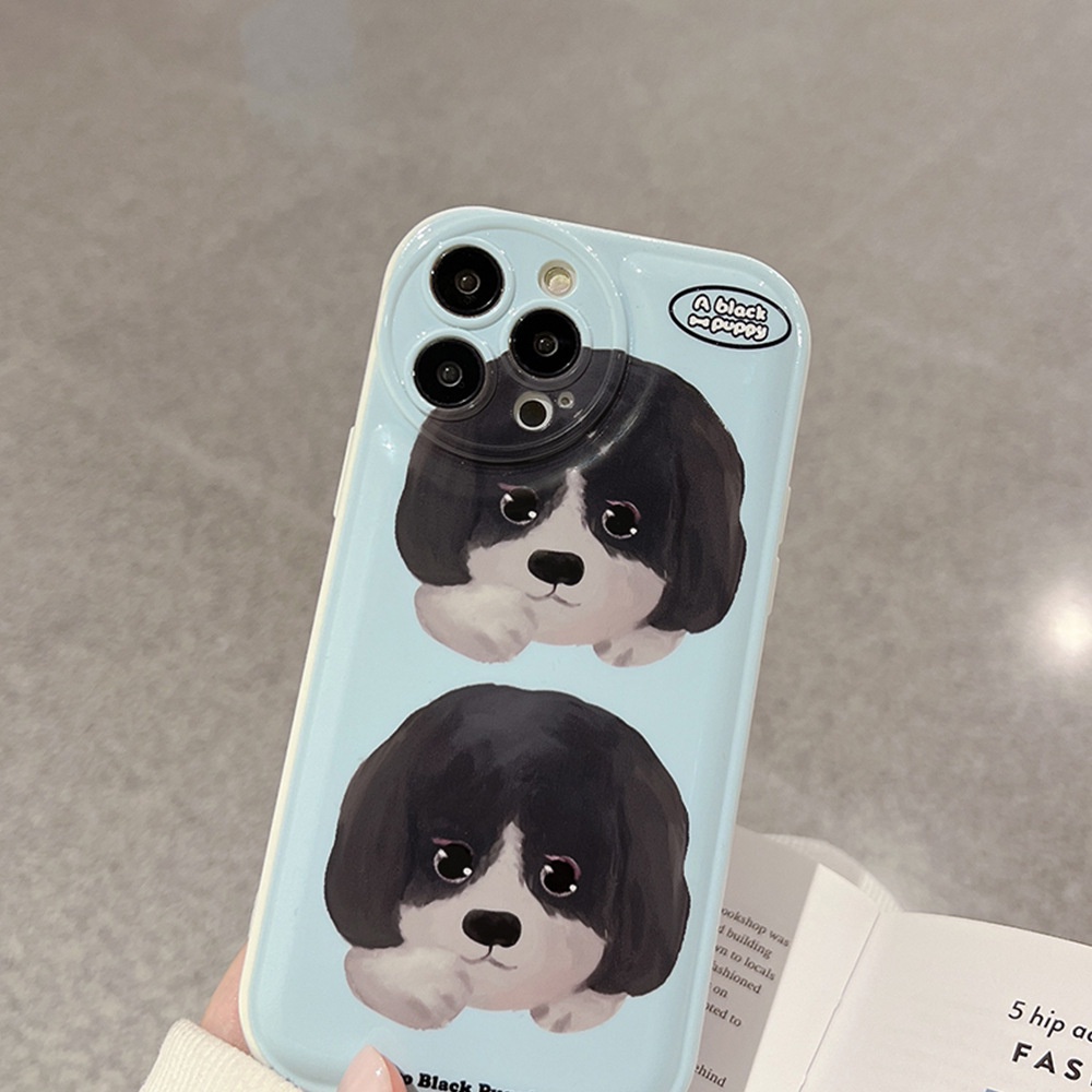 Soft Case TPU Motif Anjing Untuk iPhone 11 13pro 13prm 12 7Plus xs 8Plus XR 7 8 XR 11pro xs Max 12Pro Max