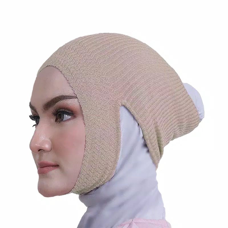 Ciput Dagu Rajut Premium Anti Budeg Inner Rajut Anti Pusing Anti Budeg Nayla Hijab