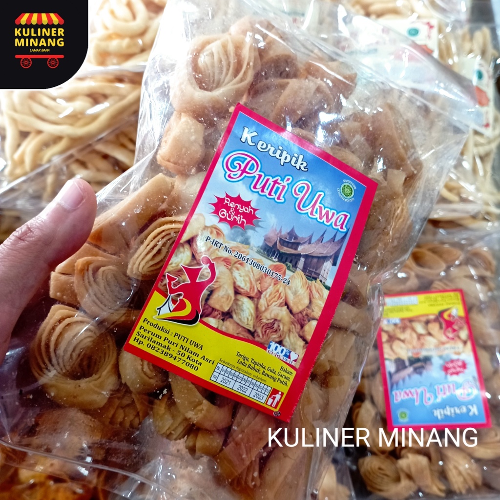 

Kripik Kue Bawang Malaysia Puti Uwa Oleh-Oleh Asli Cemilan Kampung Makanan Khas Payakumbuh Padang kabau Jajanan Snack Kuliner Minang Kabau AX00
