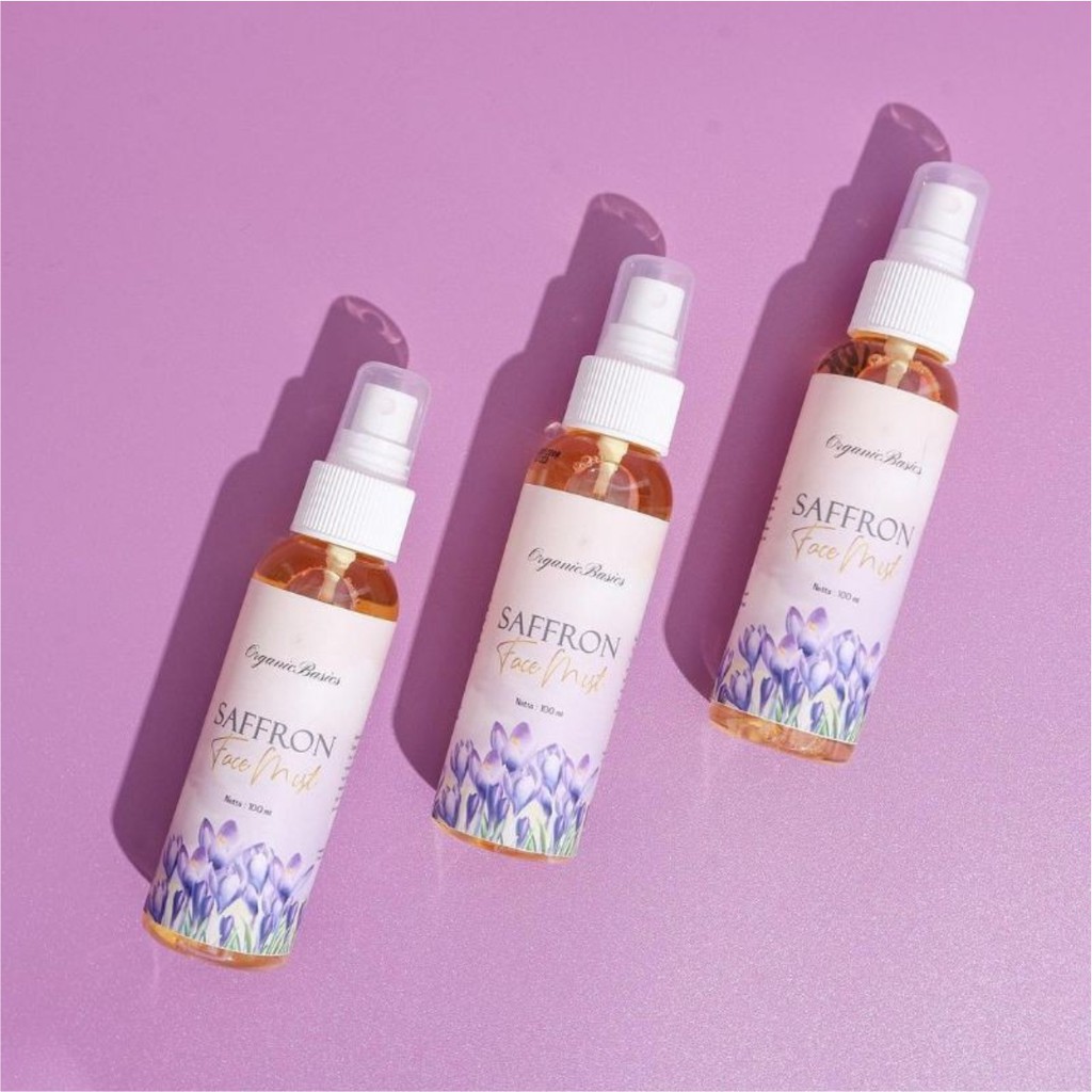 BPOM ORGANICBASICS Saffron Facemist with Hyaluronic acid + witch hazel extract