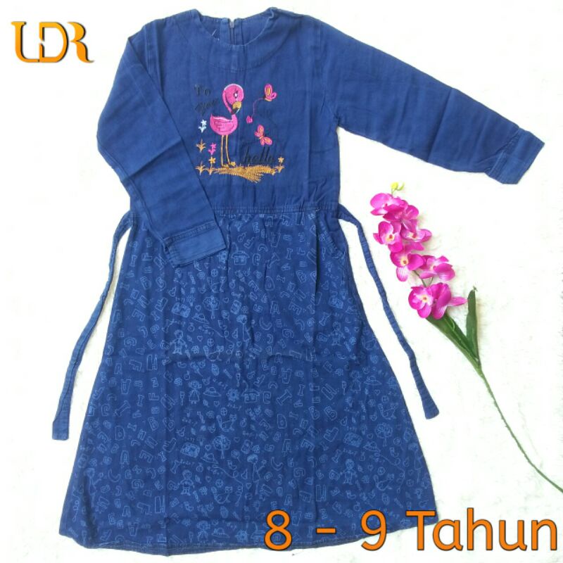 GAMIS JEANS ANAK / GAMIS JEANS ANAK BORDIR / GAMIS BORDIR / GAMIS ANAK / GAMIS JEANS / GAMIS SYAR'I