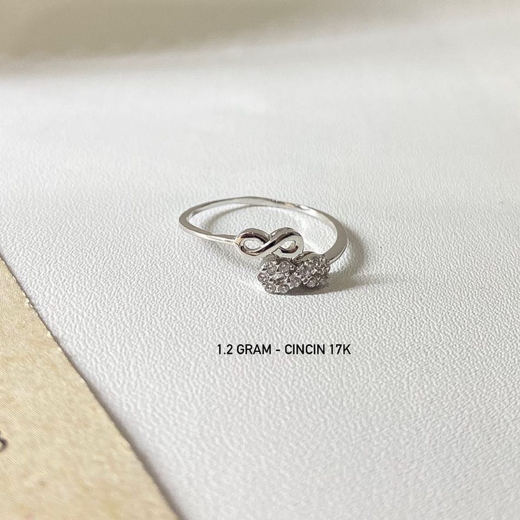 Banyak motif yaa Cincin anak dan dewasa emas asli kadar 75 17k putih branded love solitaire infinity selisih smiley permata 1 like diamond horseshoe mas whitegold ring mewah setengah 2 gram gr baris aesthetic