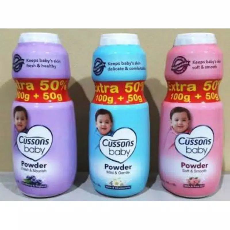 CUSSONS BABY 150 GRAM BEDAK BAYI POWDER 100 GR + 50 GR