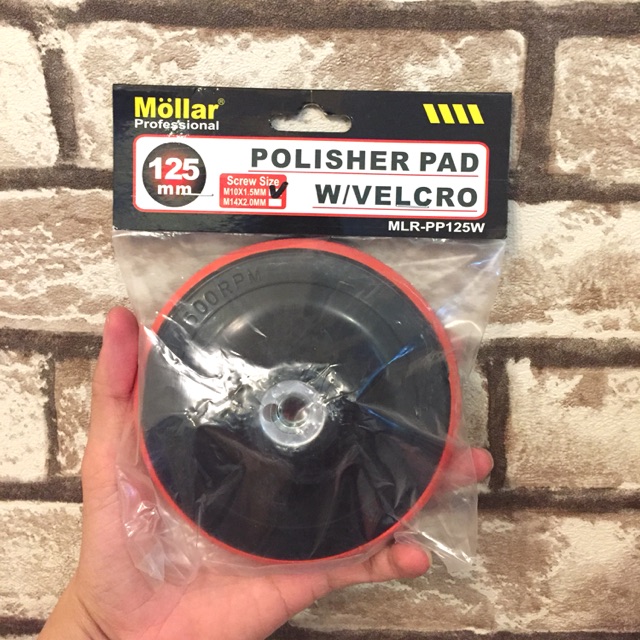 Polisher Pad Velcro 5 Inch Tatakan Busa Amplas Bulat