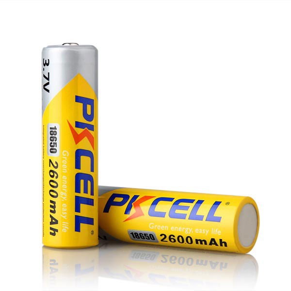 Baterai PKCELL 18650 2600mah 3.7V Rechargeable Battery Real Capacity