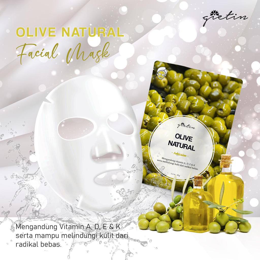 LF - [BPOM] GIETIN Sheet Mask 12 pcs Brightening Moisturizing skin care Hydrating Essence face Mask anti aging Masker Wajah