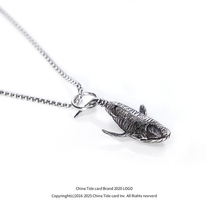 Merek Fashion street hip-hop hip hop kalung pria kepribadian dolphin liontin in hip hop serbaguna pe