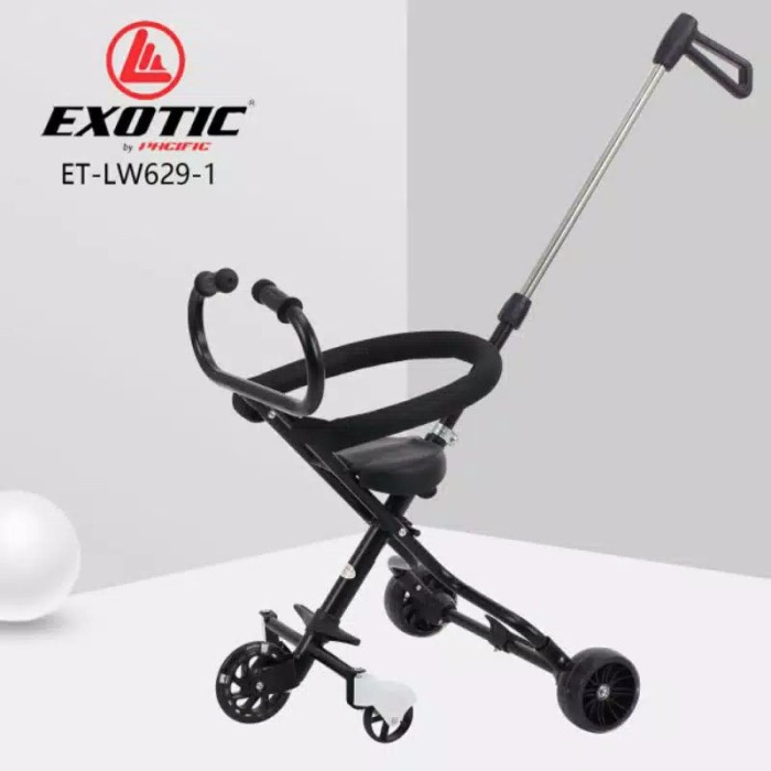 stroller Stroller Anak Bayi Balita Exotic ET LW629-1 Kursi Dorong Stroler Anak - Hitam (L9L7) stroll