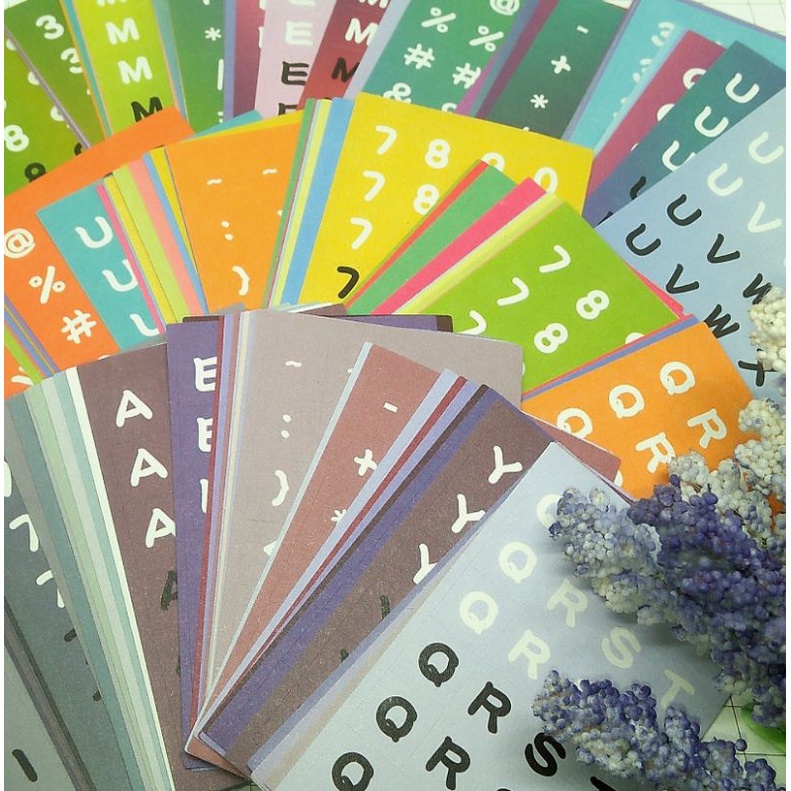

Stiker alfabet kecil (random)