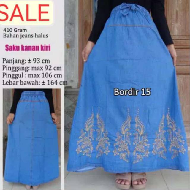 ROK JEANS BORDIR