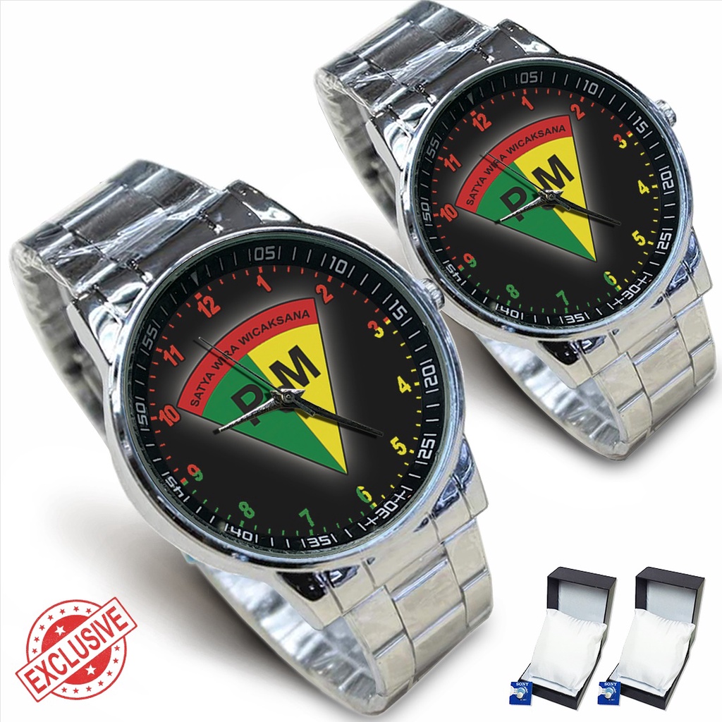 Jam Tangan Rantai Couple POLISI MILITER (Keren)