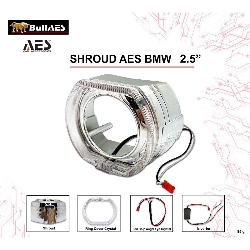 Shroud BMW 2,5 inchi buat proji biled AES wst,vahid,mh1