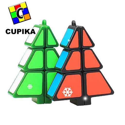 Rubik 3x2 2x3 Pohon Natal Chrismas Yongjun Qiyi 3x3 viral bagus unik