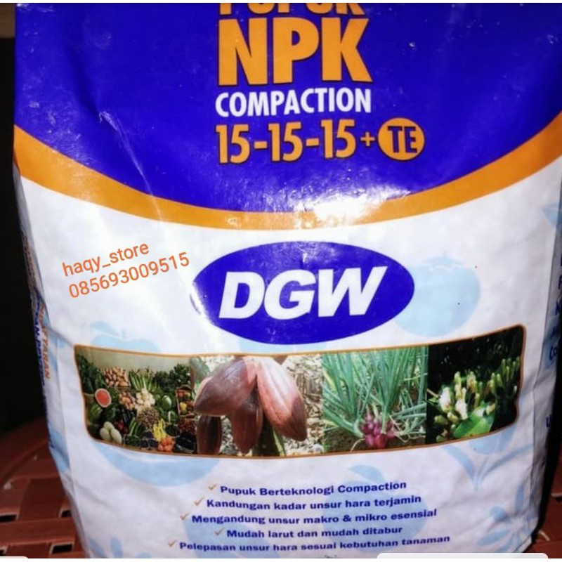 Pupuk Majemuk NPK DGW compaction 1000gr