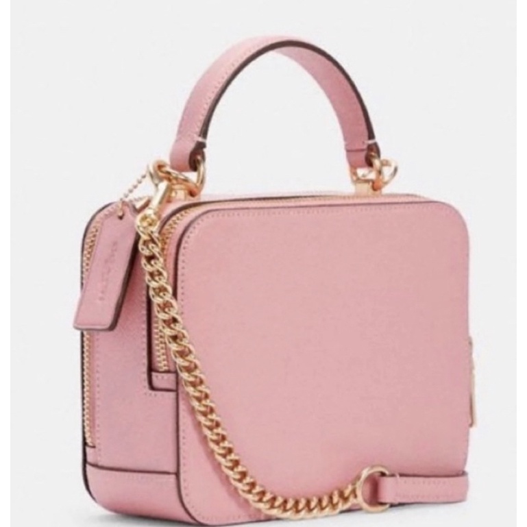 Coach Box Crossbody Pink (C2872)