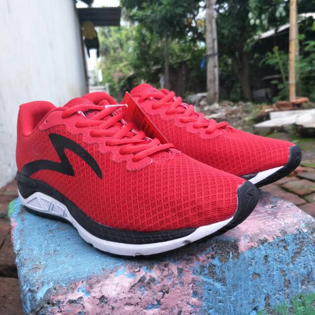 Sepatu Specs Running- Dual Enduro - True Red / Black / White