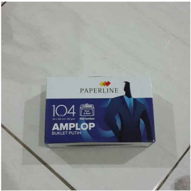 

Amplop Polos Buklet Putih Tanggung Paperline ( No.104 ) - 100 lbr