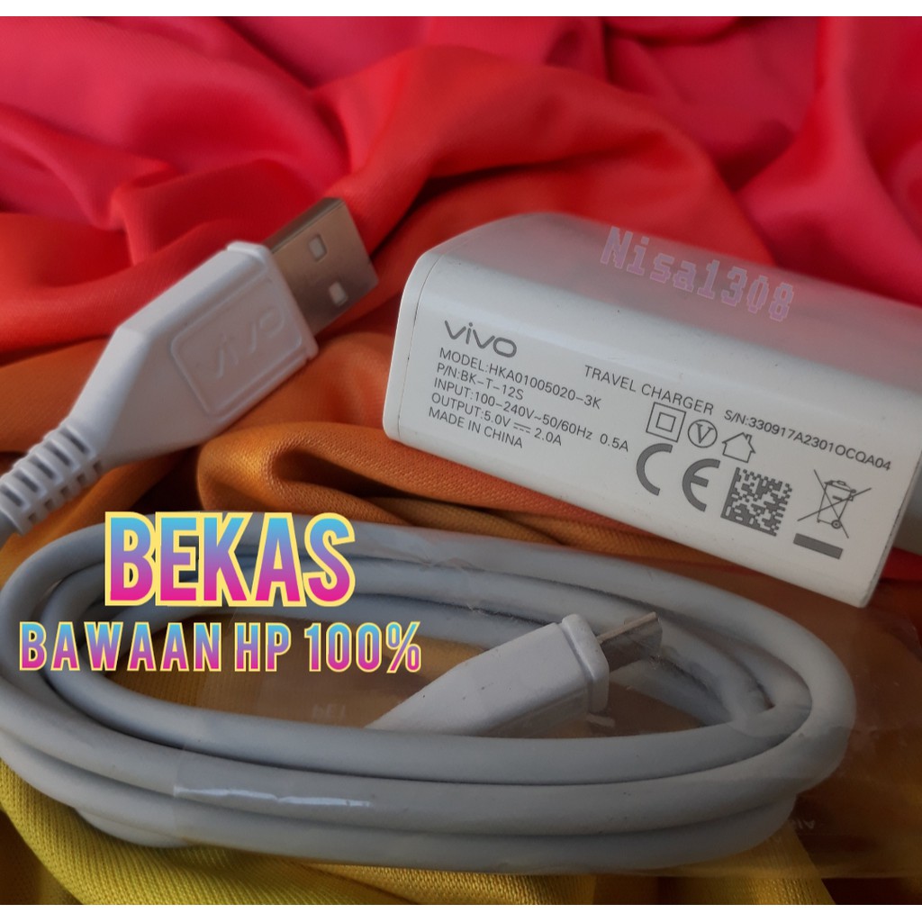 Charger vivo v7 v5 v3 y69 original bawaan hp 100% ori