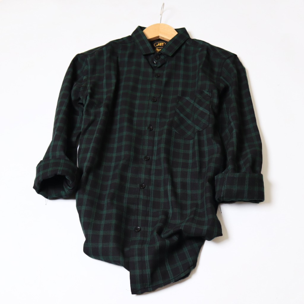 Kemeja Flanel Lengan Panjang Casual Kemeja Lengan Panjang Best Quality Hem Flanel Pria dan Wanita