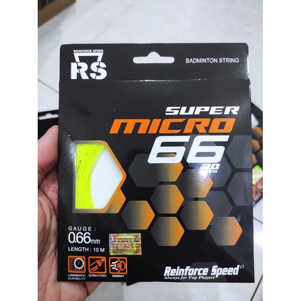 [ORIGINAL]SENAR RAKET BADMINTON RS SUPER MICRO 66