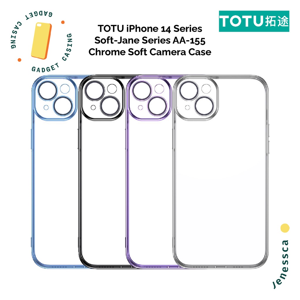 Casing iPhone 14/14 Plus Chrome Camera Case TOTU Case Pelindung Kamera