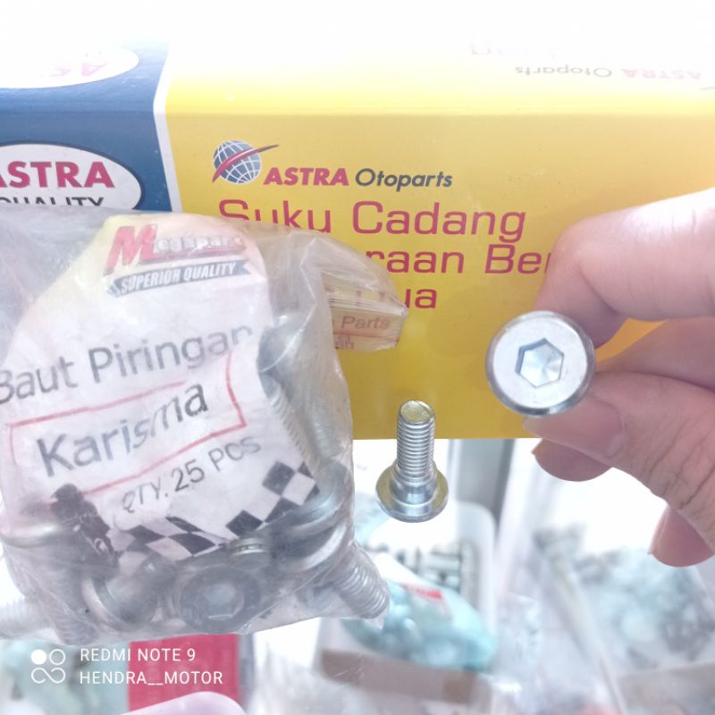TERMURAH Baut Piringan Cakram Honda Karisma Supra X 125 (Set) ORIGINAL
