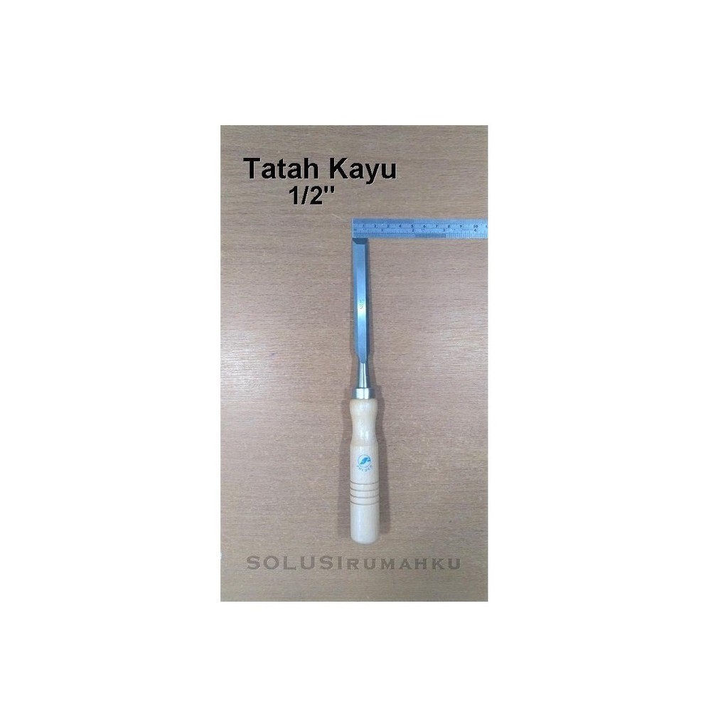 Tatah Kayu 1/2 inch / Pahat Kayu Lebar +/- 12 mm / Firmer Chisel