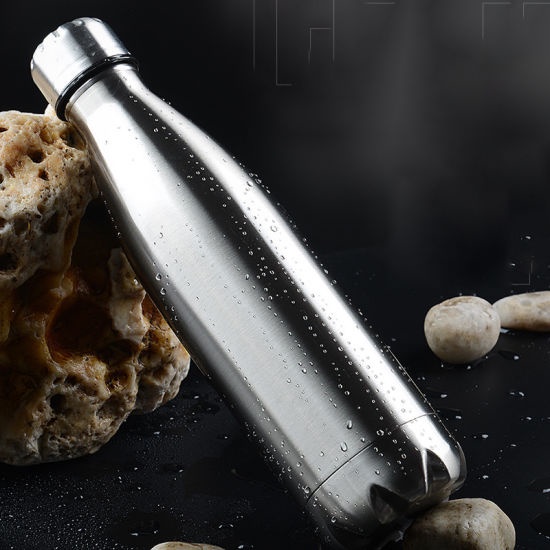 [ SILVER ] Termos Bowling / Botol stainless custom tumbler polos souvenir