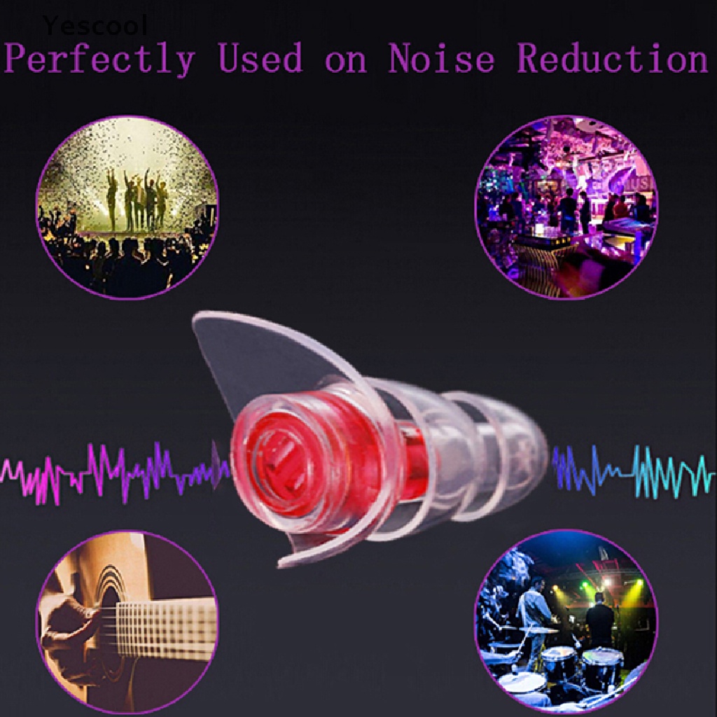 Yescool 1 Pasang Ear Plug Noise Canceling Untuk Konser Musik Festival