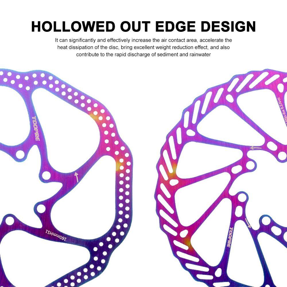 Lanfy Rem Cakram Rotor Warna-Warni G3CS/HS1 160/180MM MTB Sepeda Jalan 6baut Plating Disc Brake Rotor