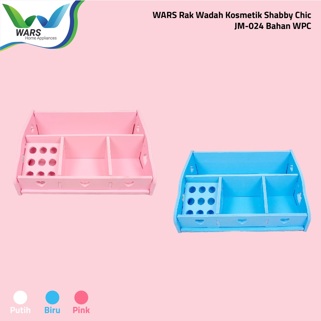 WARS Rak Wadah Kosmetik Shabby Chic JM-024 Bahan WPC